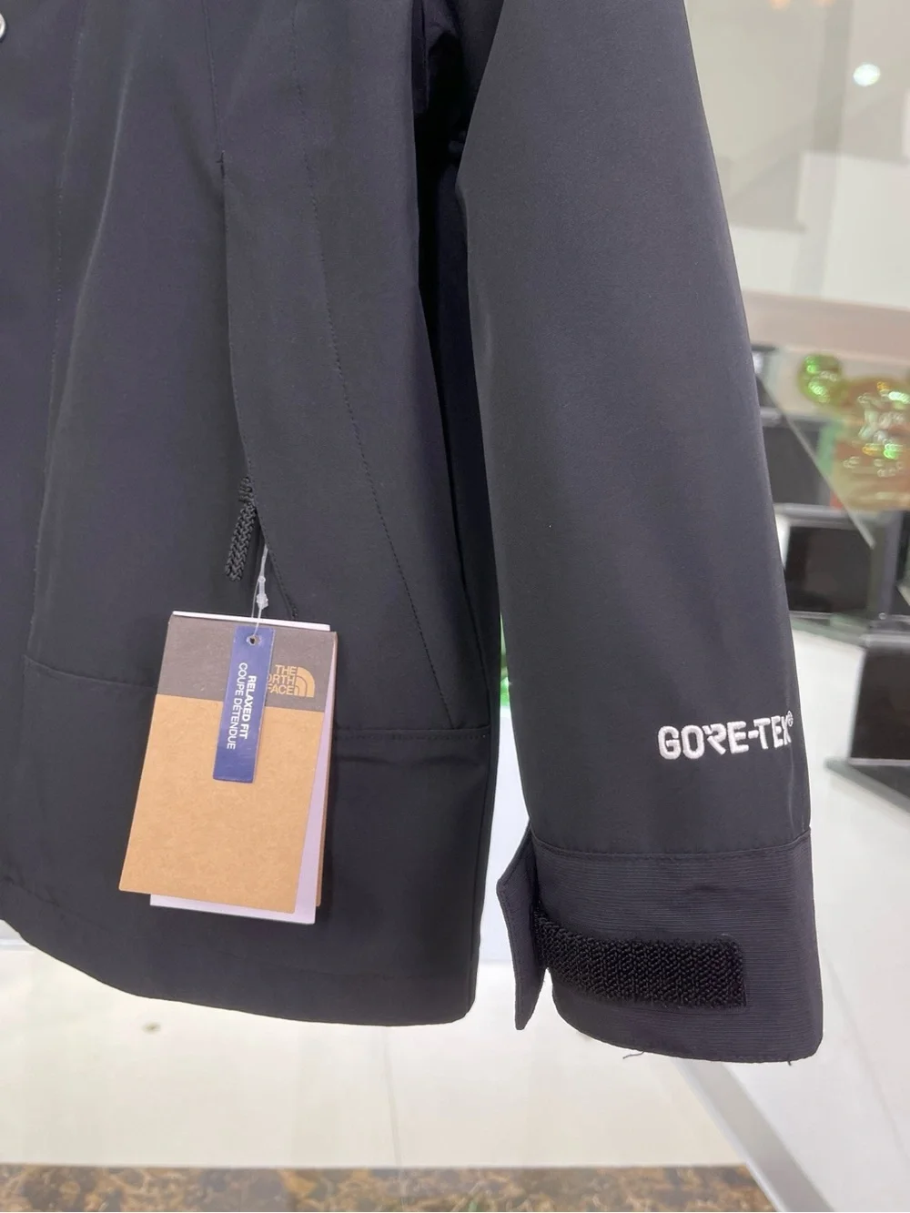 The North Face Black Hooded Waterproof Shell Jacket